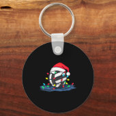Porte-clés Funny Volleyball Christmas Graphics Lights Lover P (Recto)