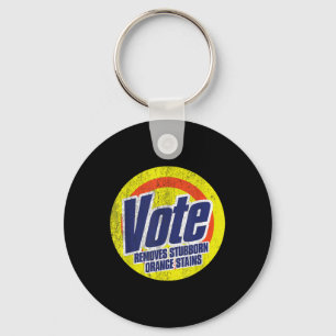 Porte-clés Funny Vote supprime Orange Têtu Contre Orange