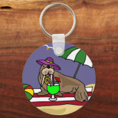 Porte-clés Funny Walrus au Beach Art (Recto)