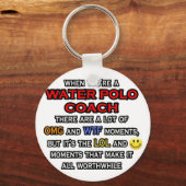 Porte-clés Funny Water Polo Coach ... OMG WTF LOL (Recto)