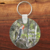 Porte-clés Funny Woodpecker Tweeter (Recto)