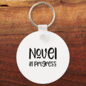 Porte-clés Funny Writer Slogan  (Recto)