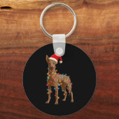 Porte-clés Funny Xoloitzcuintli Christmas Graphic Dog Lights  (Recto)