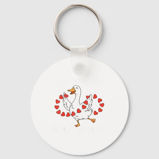 Porte-clés Funny You Make My Heart Go Honk Silly Goose Valent (Recto)