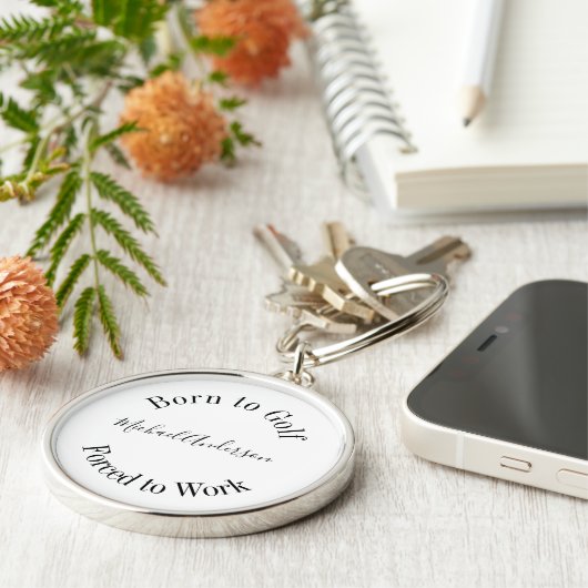 Porte-clés Funy Golf Dit Noir Blanc Simple Porte - clé (Côté)