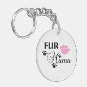 Porte-clés Fur Mama avec Porte - clé rose (Devant gauche)