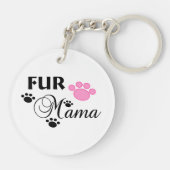 Porte-clés Fur Mama avec Porte - clé rose (Dos)