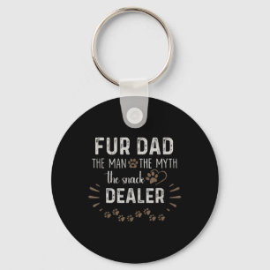 Porte-clés Fur Papa L'Homme Le Mythe Le Vendeur De Snack Chie