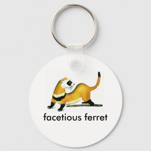 Porte-clés furet facétieux (Recto)