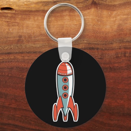 Porte-clés fusée spatiale (Recto)