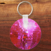 PORTE-CLÉS FUSHIA DISCO BALL DANCE PORTE - CLÉ (Recto)