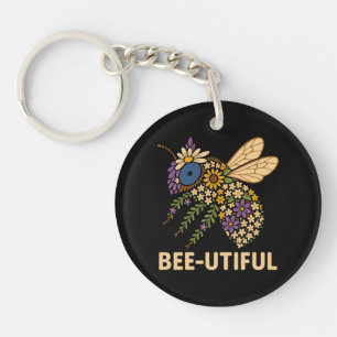 Porte-clés Fusion florale abeille