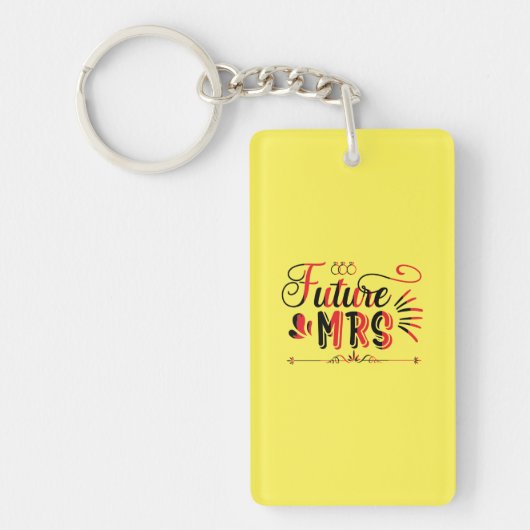 Porte-clés Futur cadeau mariage Mme. (Devant)