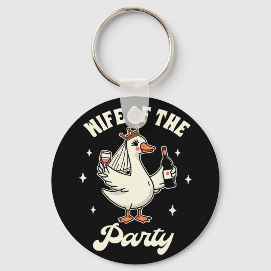 Porte-clés Futur Épouse Poule Mouillée Mariage Boire Femme De (Recto)