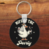 Porte-clés Futur Épouse Poule Mouillée Mariage Boire Femme De (Recto)