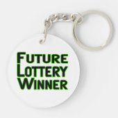Porte-clés Futur gagnant de loterie (Dos)