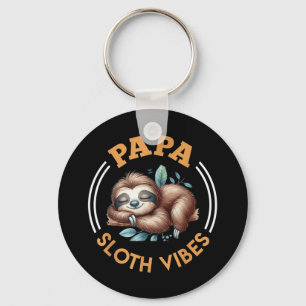 Porte-clés Futur Père Papa Sloth Vibes Drôle Bientôt Da
