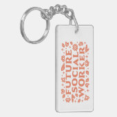 Porte-clés Futur travailleur social fille esthétique (Devant gauche)