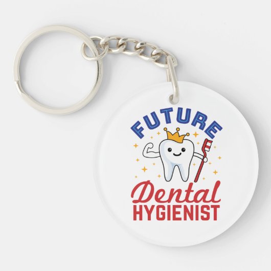 Porte-clés Future Dental Hygienist RDH (Devant)