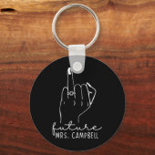 Porte-clés Future Mrs. Campbell New Bridal To Be Fiance Bache (Recto)