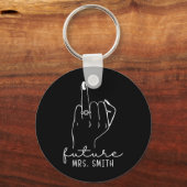 Porte-clés Future Mrs. Smith New Bridal To Be Fiance Bachelor (Recto)
