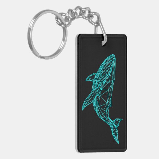 Porte-clés Futuristic Geometric Whale Keychain (Devant gauche)