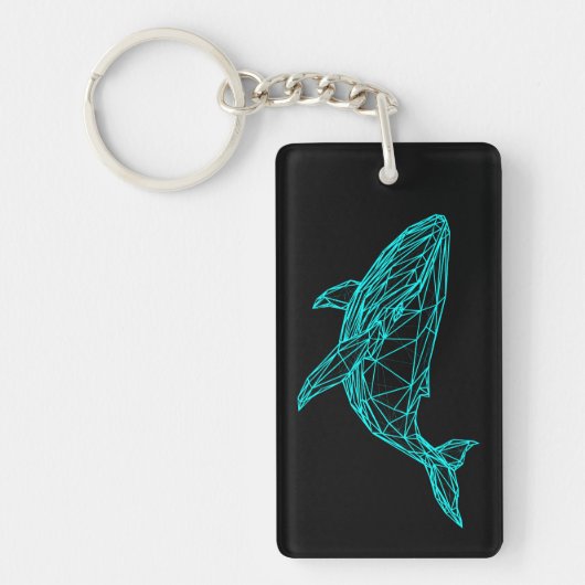 Porte-clés Futuristic Geometric Whale Keychain (Devant)