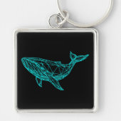 Porte-clés Futuristic Geometric Whale Keychain (Devant)