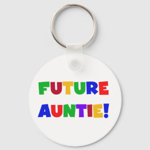 Porte-clés Futurs T-shirts et cadeaux Tante-Primaires de