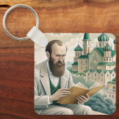Porte-clés Fyodor Dostoyevsky cite, L'IDIOT (Recto)