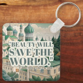 Porte-clés Fyodor Dostoyevsky cite, L'IDIOT (Verso)