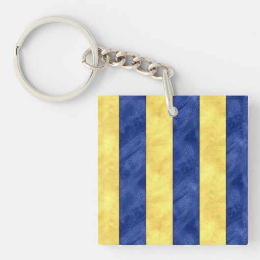 Porte-clés G Aquarelle de golf Signal nautique Pavillon marit (Devant)