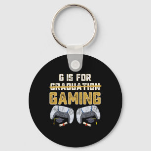 Porte-clés G Est Pour Jeu Amusant École Graduation Gamer Boys