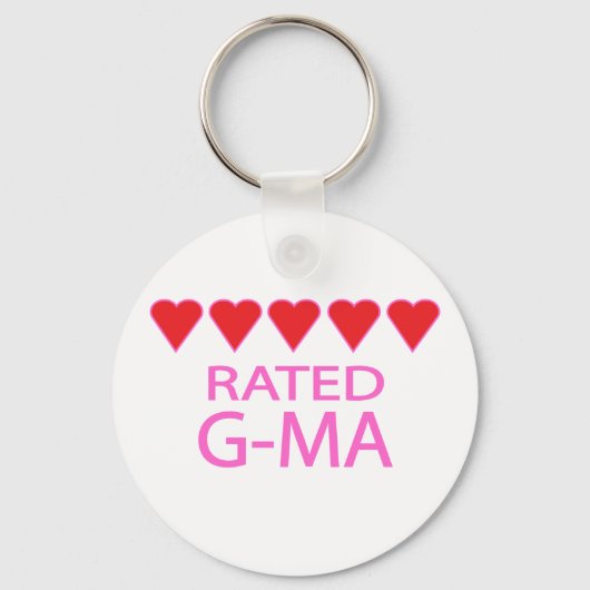 Porte-clés G-Ma à cinq coeurs (Recto)