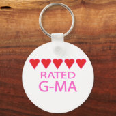 Porte-clés G-Ma à cinq coeurs (Recto)