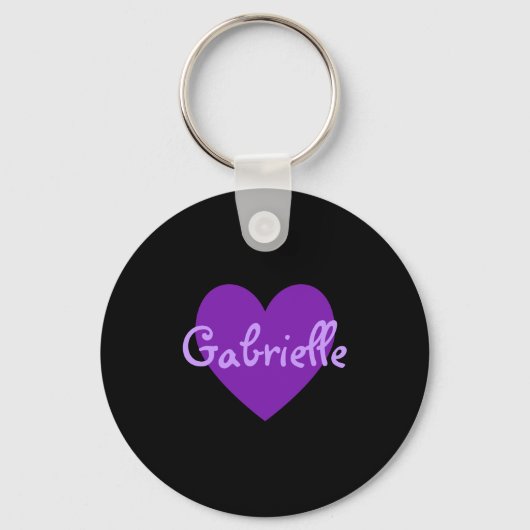 Porte-clés Gabrielle en violet (Recto)