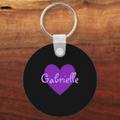 Porte-clés Gabrielle en violet (Recto)