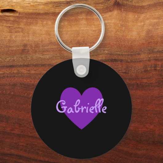 Porte-clés Gabrielle en violet (Recto)