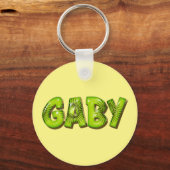 Porte-clés Gaby Name Kiwi Design (Recto)