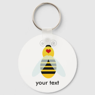 Porte-clés gaffez les cuties d'abeille