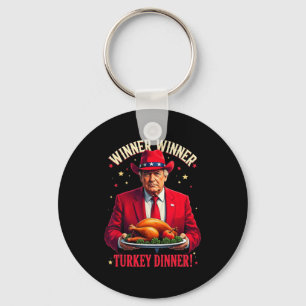 Porte-clés Gagnante Funny Gagnante Turquie Dîner Trump Pjs Me