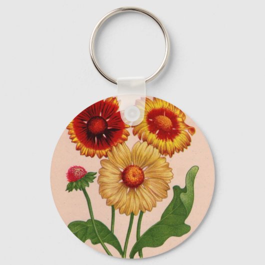 Porte-clés gaillardia gaillardias (Recto)