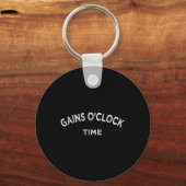 Porte-clés Gain O'clock Time Funny Powerlifting Bodybuilding (Recto)
