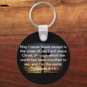 Porte-clés Galates 6:14 (Recto)