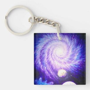 Porte-clés Galaxie et planètes