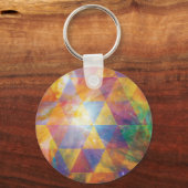 Porte-clés Galaxie géométrique (Recto)