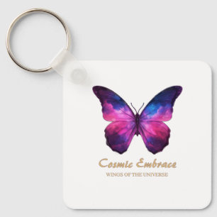 Porte-clés Galaxie Papillon Cosmique Ailes