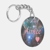 Porte-clés Galaxie personnalisée (Devant gauche)