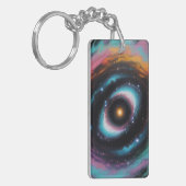 Porte-clés Galaxie spirale cosmique (Devant gauche)