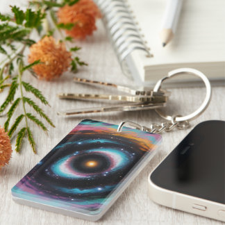 Porte-clés Galaxie spirale cosmique
